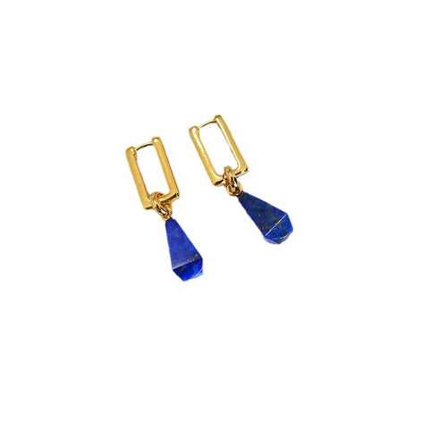 Three-Dimensional Blue Lapis Pendant & Earrings, or Full Set - Zafari Studio Jewelry