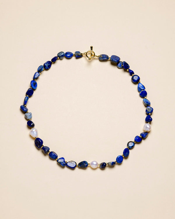 Lapis beaded necklace