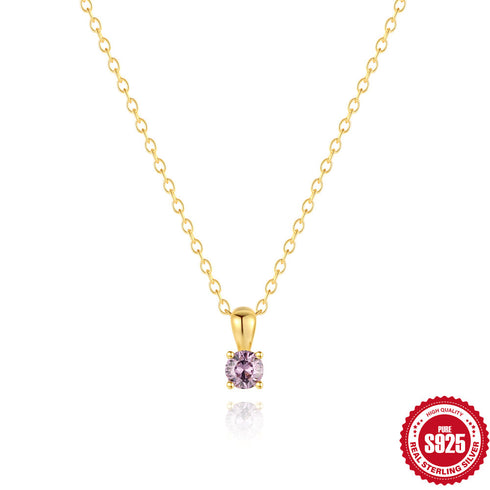 Classic Birthstone Necklace - Zafari Studio Jewelry