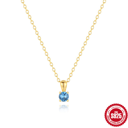 Classic Birthstone Necklace - Zafari Studio Jewelry