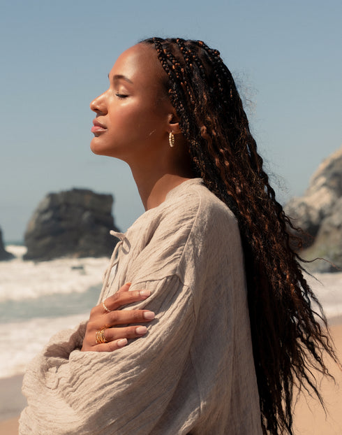 Twisted CZ Layered Ring - Zafari Studio Jewelry