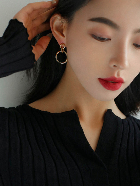 Large Circles Earrings - Zafari Studio Jewelry