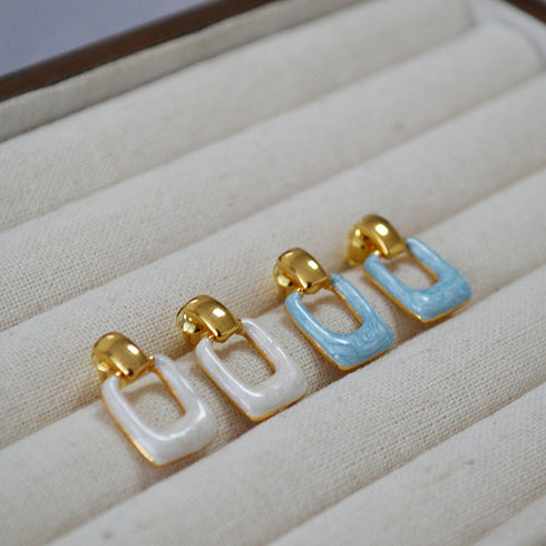 Minimalist Square Earrings - Zafari Studio Jewelry