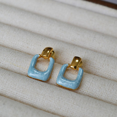 Minimalist Square Earrings - Zafari Studio Jewelry