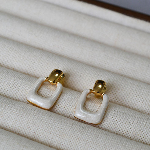 Minimalist Square Earrings - Zafari Studio Jewelry