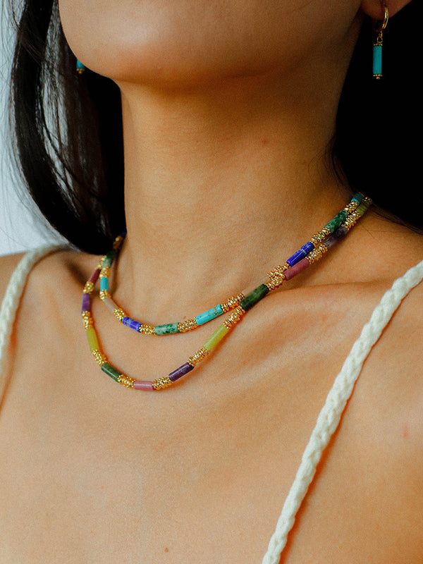 Summer Candy Colored Bracelet, Necklace or Full Set - Zafari Studio Jewelry