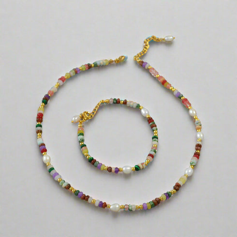 Gemstones Beads Bracelet Necklace(Purchase Individually) - Zafari Studio Jewelry