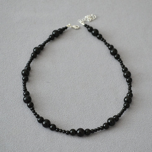 Natural Black Onyx Necklace - Zafari Studio - Zafari Jewlery
