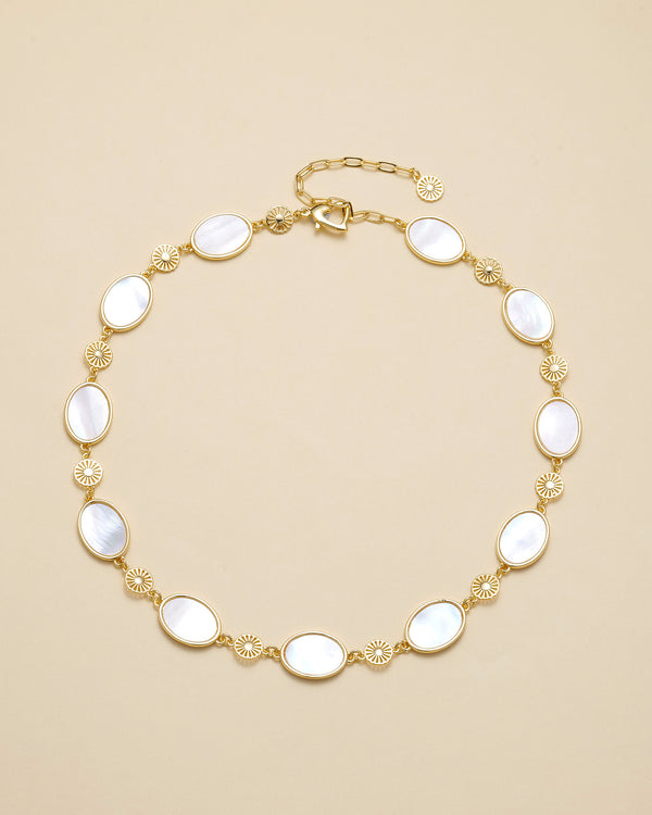 Oval Pearl Link Bracelet
