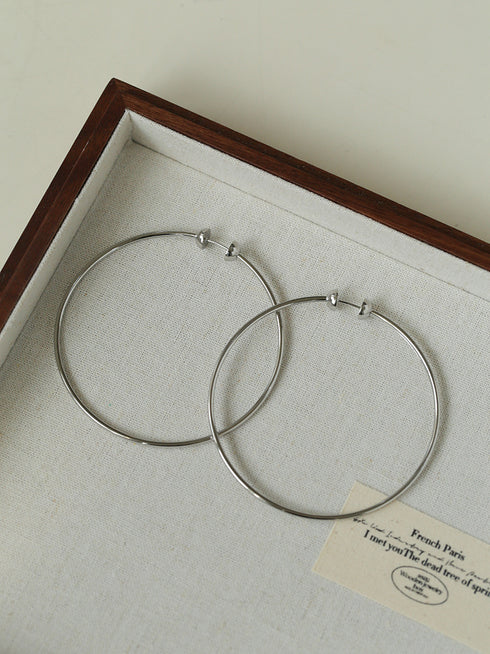 Large Classic Hoop Earrings - Zafari Studio Jewelry