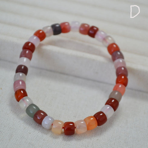 Colored Agate Beaded Bracelet - Zafari Studio Jewelry