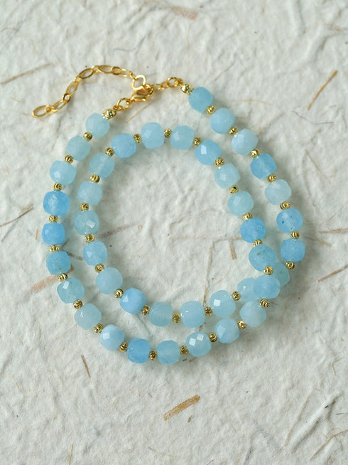 Multicolor Crystals Tiger Eye Stones Necklace - Zafari Studio Jewelry