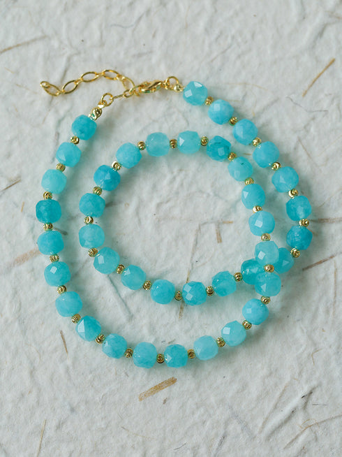 Multicolor Crystals Tiger Eye Stones Necklace - Zafari Studio Jewelry