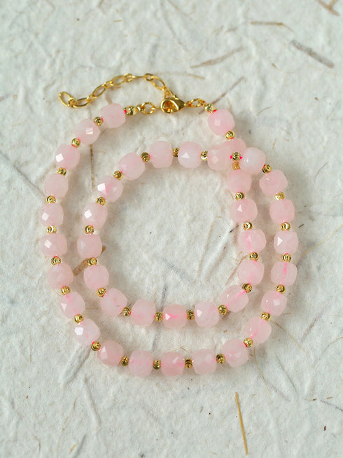 Multicolor Crystals Tiger Eye Stones Necklace - Zafari Studio Jewelry