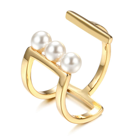 Various Style Freshwater Pearl Ring Gold Vermeil - Zafari Studio Jewelry