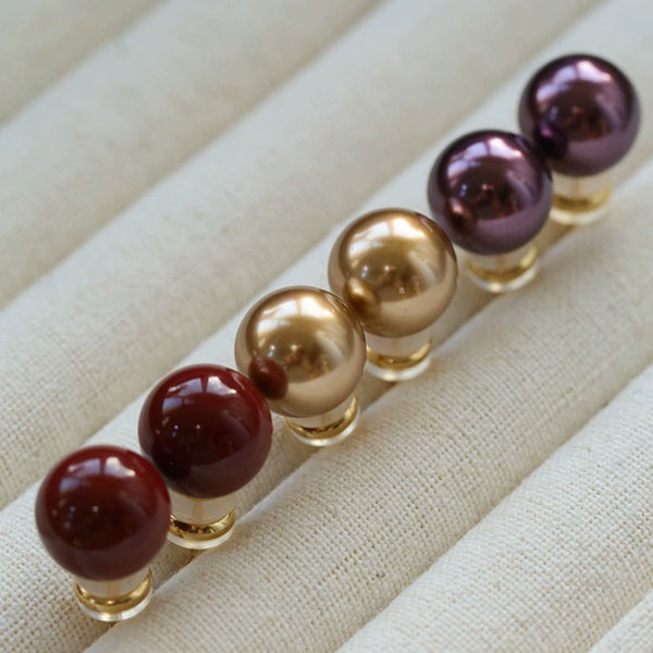 Maillard Pearl Ear Stud Earrings - Zafari Studio Jewelry