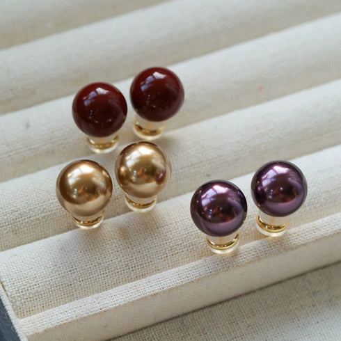 Maillard Pearl Ear Stud Earrings - Zafari Studio Jewelry