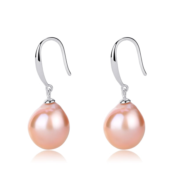 Teardrop Barqoue Pearl Hook Earrings - Zafari Studio Jewelry