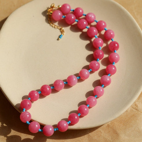 Natural Stones Beads Necklace - Zafari Studio Jewelry