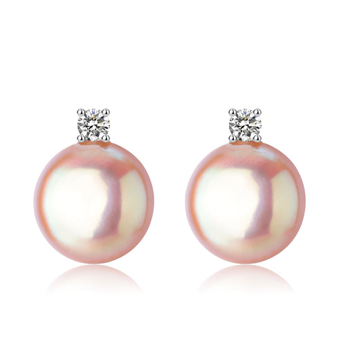 Sasha Coin Baroque Pearl Stud Earrings - Zafari Studio Jewelry