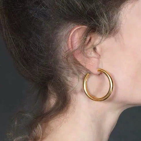 Large Hoop Earrings - Zafari Studio Jewelry