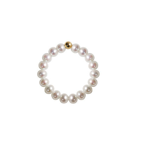 Scarlett Beaded Pearl Ring - Zafari Studio Jewelry