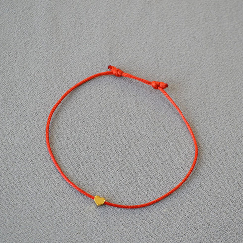 Good Luck Heart Weave Bracelet - Zafari Studio Jewelry