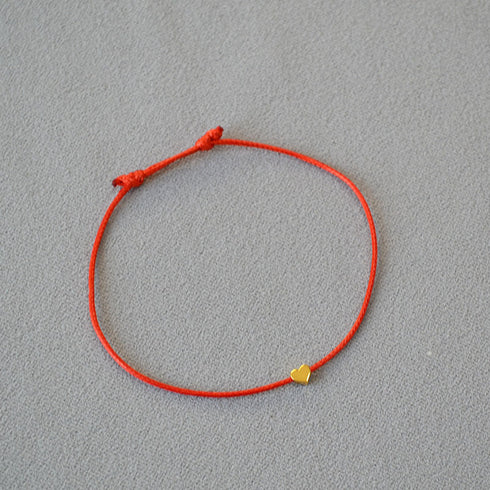 Good Luck Heart Weave Bracelet - Zafari Studio Jewelry