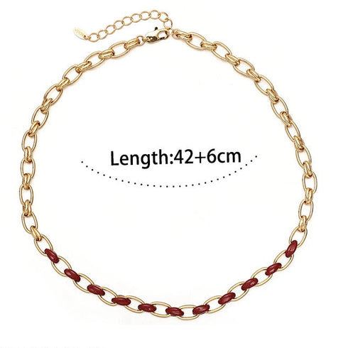 Gold Chain Splicing Necklace - Zafari Studio Jewelry