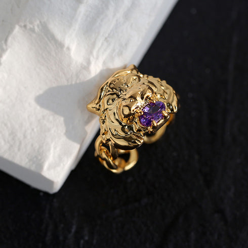 Animal-Tiger Ring - Zafari Studio Jewelry