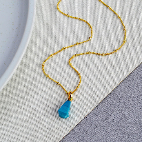 Turquoise Pendant Necklace, Earrings or Full Set - Zafari Studio Jewelry