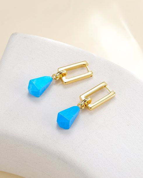 Turquoise Teardrop Necklace, Earrings or Full Set