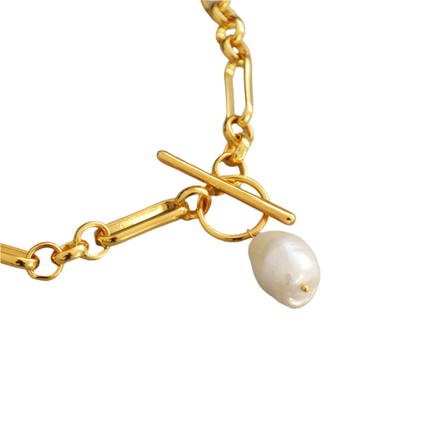 Vintage Baroque Pearl Choker Necklace - Zafari Studio Jewelry