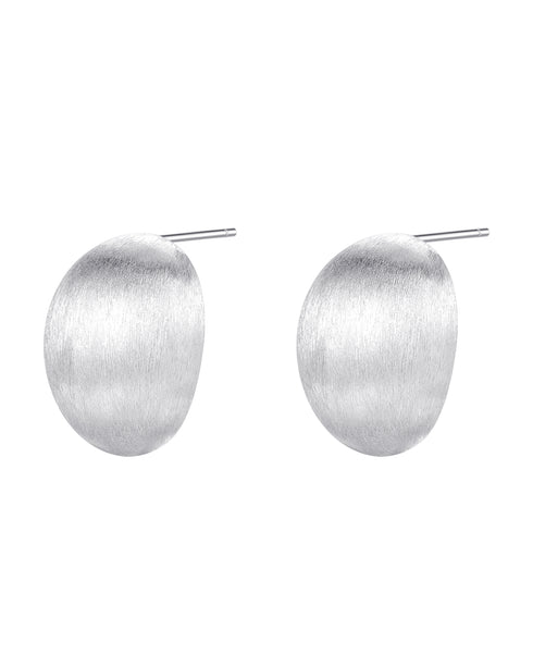 Dome Earrings Sterling Silver