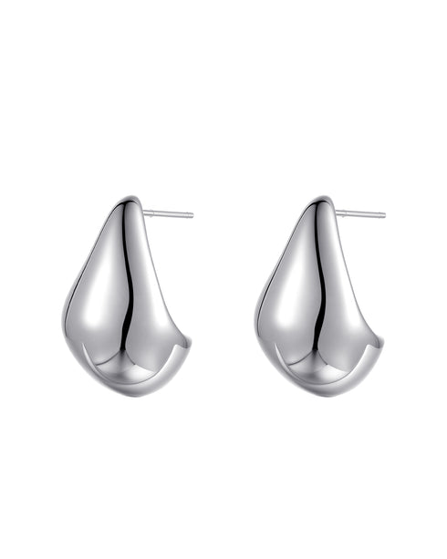 Teardrop Gold Stud Earrings