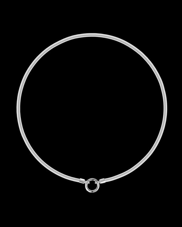 Circular Choker Necklace Sterling Silver
