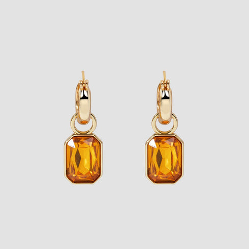 Cube Crystals Hoops Earrings - Zafari Studio Jewelry