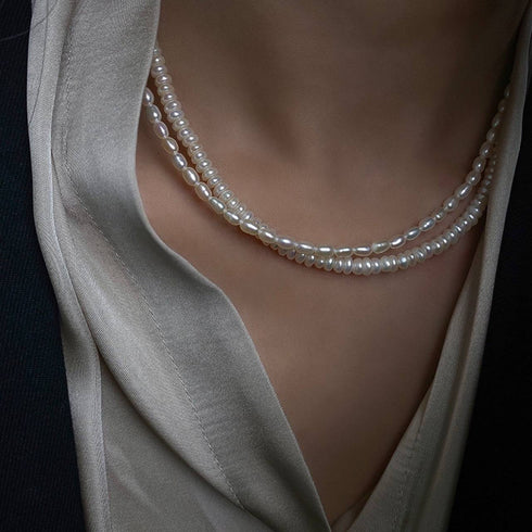 Rice Pearls Necklace (Purchase Individually) - Zafari Studio Jewelry