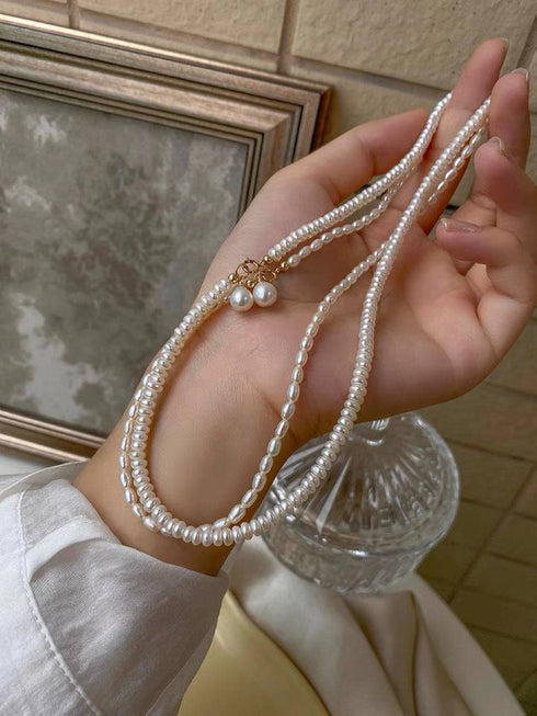 Rice Pearls Necklace (Purchase Individually) - Zafari Studio Jewelry