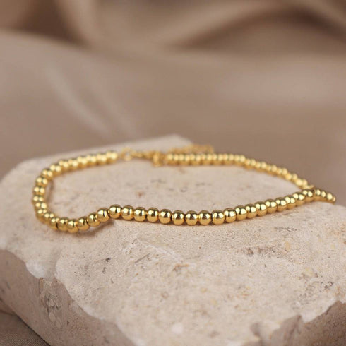 Minimalist Beads Bracelet Gold Vermeil - Zafari Studio Jewelry