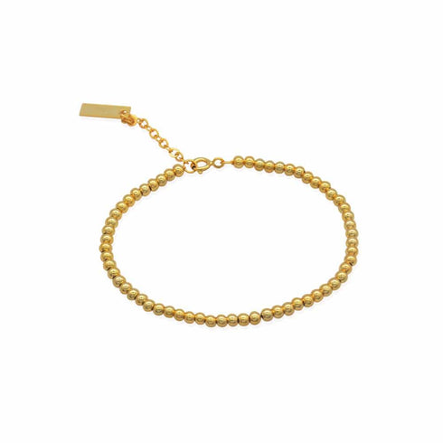 Minimalist Beads Bracelet Gold Vermeil - Zafari Studio Jewelry