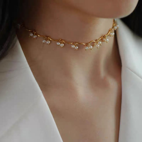 Cherry Pearls Necklace and Bracelet (Purchase Individually) - Zafari Studio Jewelry