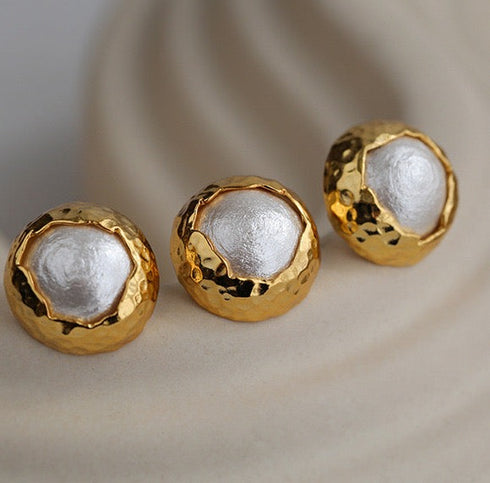 Chic Cotton Pearl Earring - Zafari Studio Jewelry