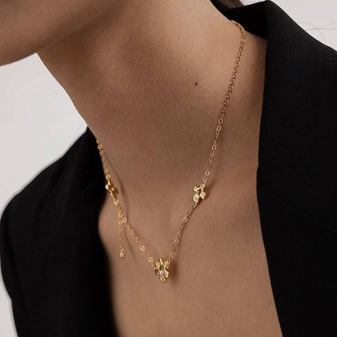 Vintage Daisy Flower Necklace Bracelet Earrings Gold Vermeil (Purchase Individually) - Zafari Studio Jewelry