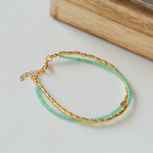 Mini Color Gemstones Beaded Bracelet - Zafari Studio Jewelry