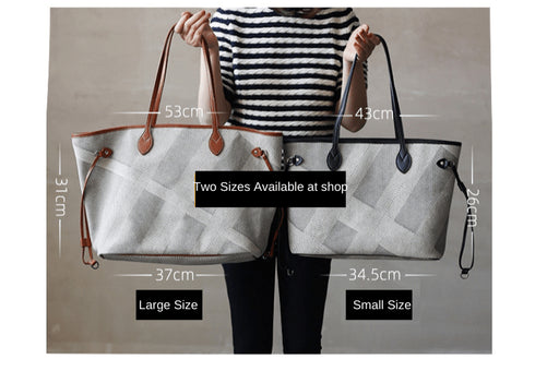 Never Full Large Tote Bag Commuter Bag - Zafari Studio Jewelry