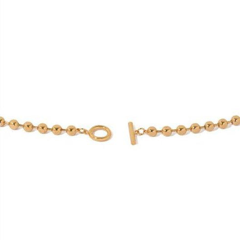 Gold Beaded Pearl Choker Necklace and Bracelet (Purchase Individually) - Zafari Studio Jewelry
