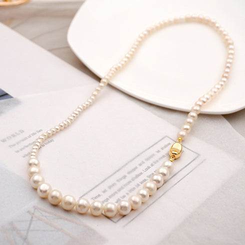 Emily Gradual Pearl Necklace - Zafari Studio Jewelry