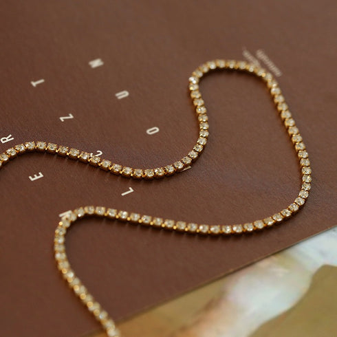 Layered Shine Heart CZ Cuba Chain Necklaces - Zafari Studio Jewelry