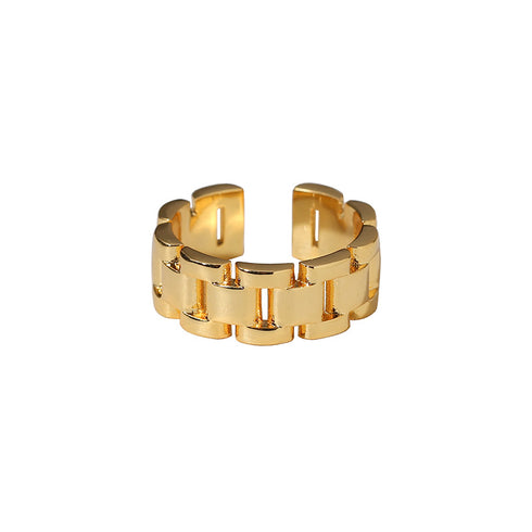 Watch Chain Gold Fashion Ring - Zafari Studio Jewelry
